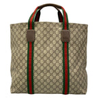 Gucci Tote Bag GG Tender Medium Gray Dark Brown Multi — view 3