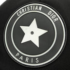Dior D-player Star Rubber Logo Cap Hat Nylon Black — view 5