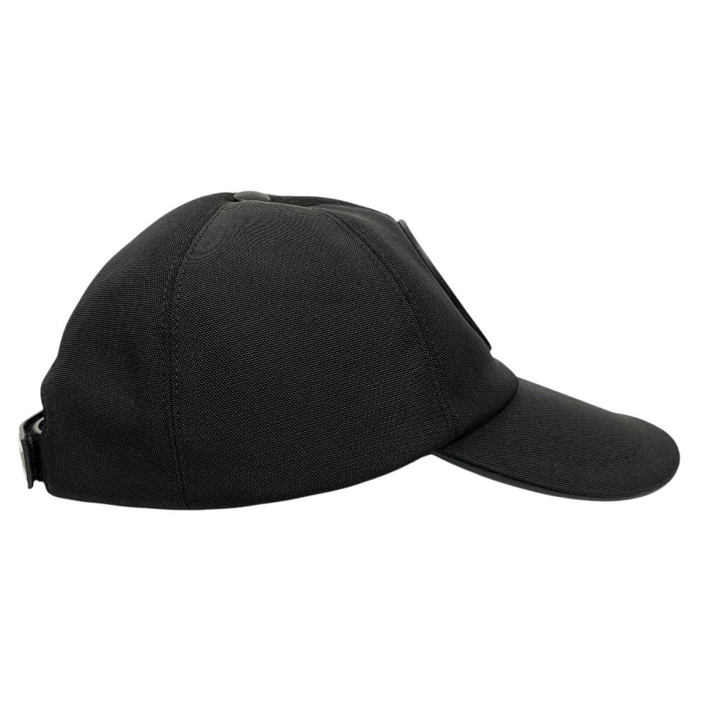 Dior D-player Star Rubber Logo Cap Hat Nylon Black — view 3