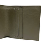 Bottega Veneta Lamb Croco Leather Wallet Bifold Khaki — view 4