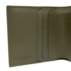 Bottega Veneta Lamb Croco Leather Wallet Bifold Khaki — view 3
