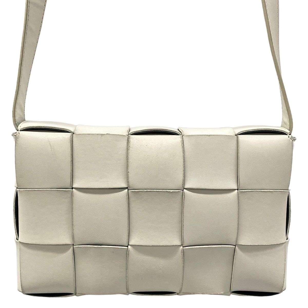 Bottega Veneta Shoulder Bag Cassette White Leather — view 3
