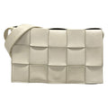 Bottega Veneta Shoulder Bag Cassette White Leather