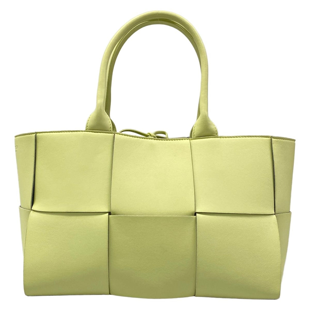 Bottega Veneta Tote Bag the Arco Light Green Leather
