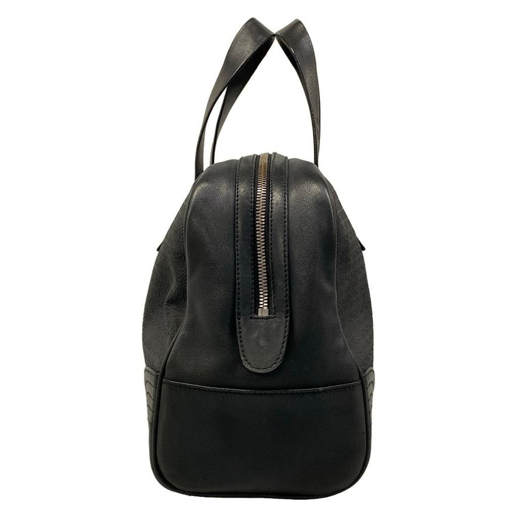 Loewe Handbag Anagram Pattern Black Leather — view 4