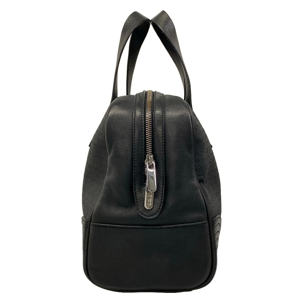 Loewe Handbag Anagram Pattern Black Leather — view 2