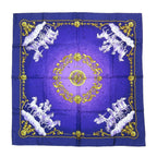 Hermes Cosmos Space View Pegasus Carre 90 Large Scarf Silk Carriage Purple Gold