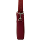 Dior Shoulder Bag Red Light Gray Leather — view 4