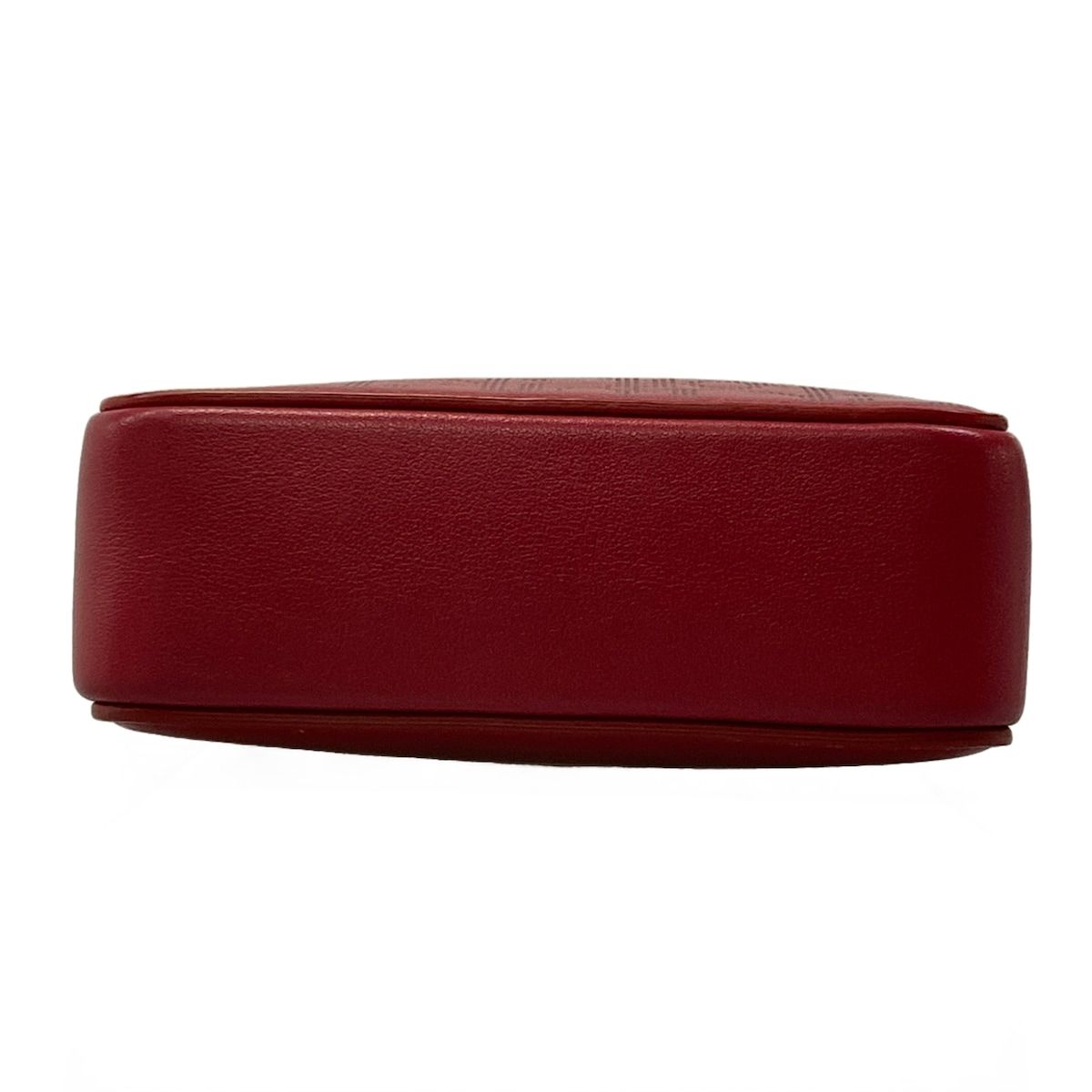 Dior Shoulder Bag Red Light Gray Leather — view 5