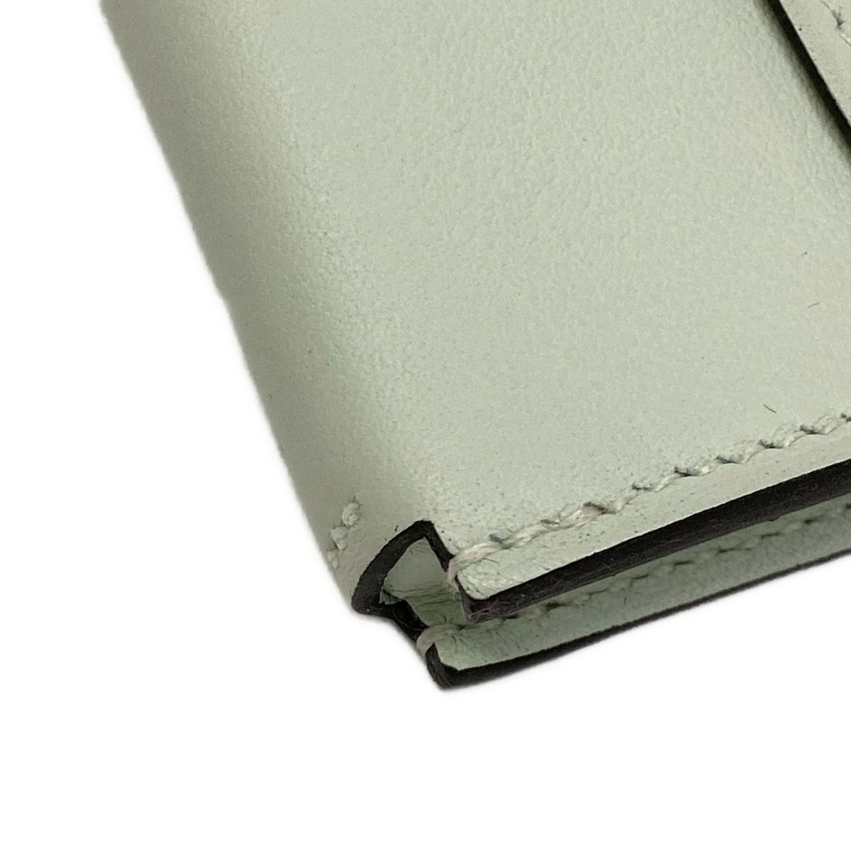Hermes Business Card Case Nap Vert Peppermint Strap Removable — view 5