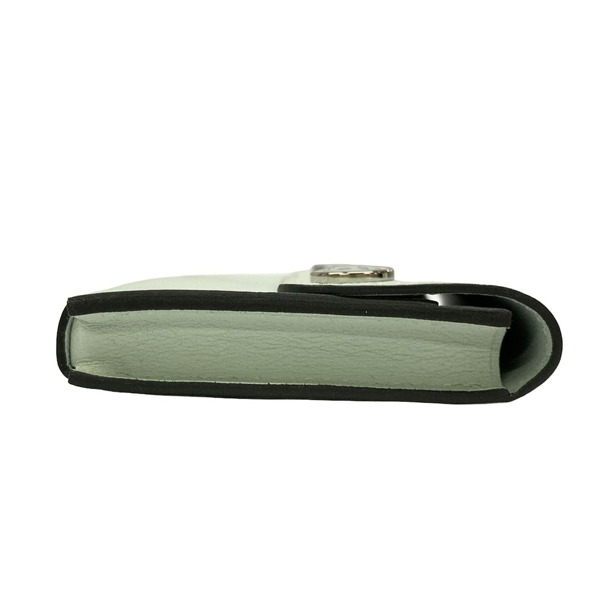 Hermes Business Card Case Nap Vert Peppermint Strap Removable — view 8