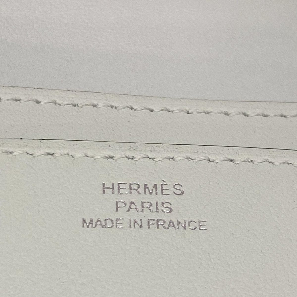 Hermes Business Card Case Nap Vert Peppermint Strap Removable — view 4
