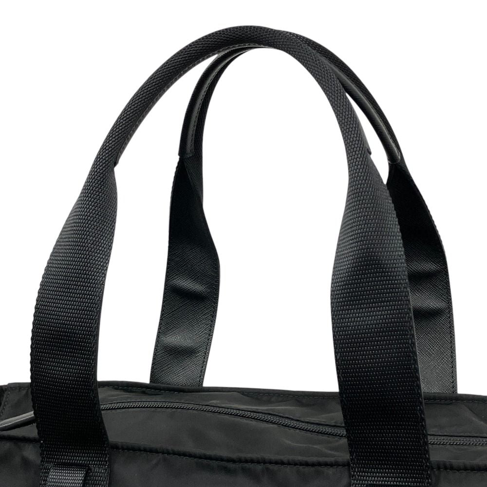 Prada Tessuto Montagn Montaigne Hand Tote Bag Nylon Saffiano Leather Black — view 8