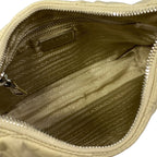 Prada Shoulder Bag Padded Re-Nylon Beige Quilted — view 7