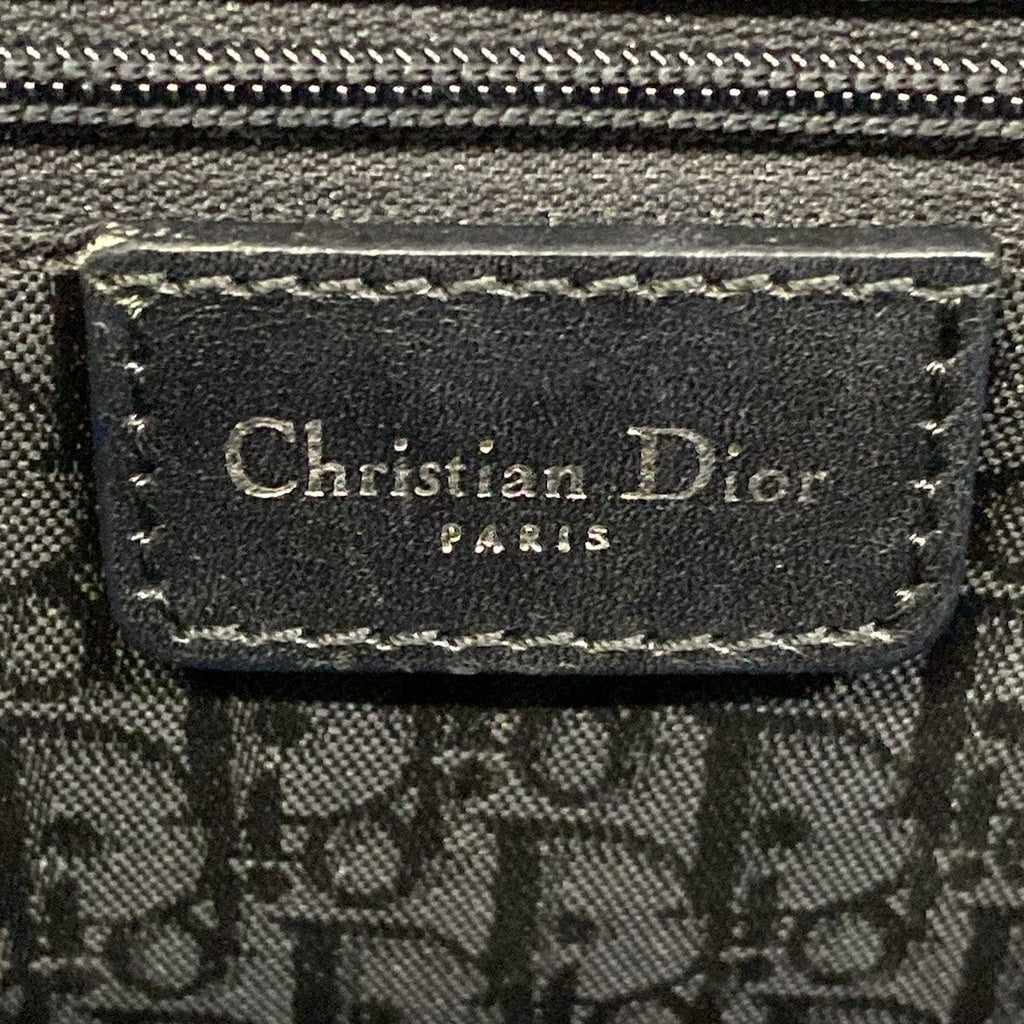Dior Saddle Bag Black Leather — view 8