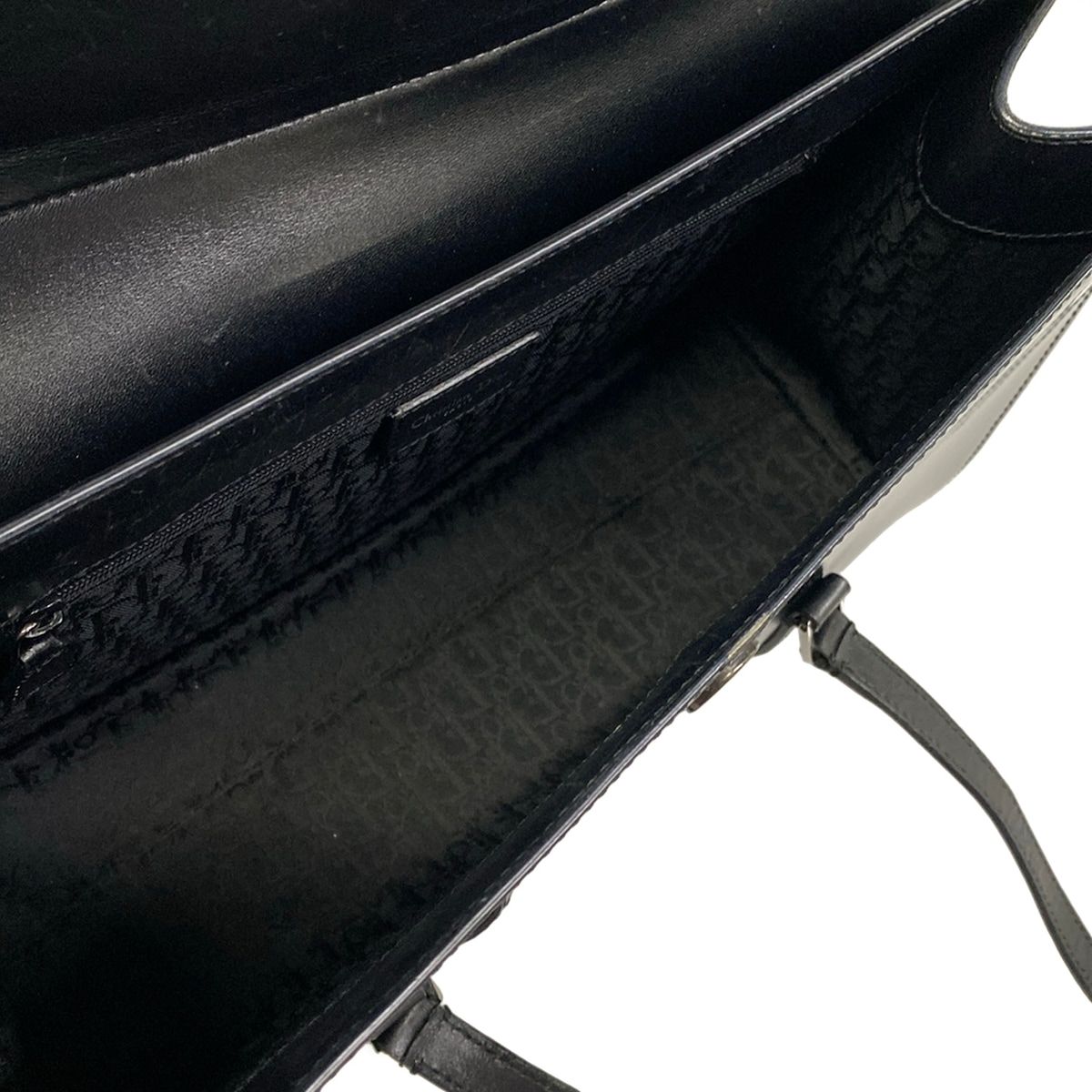 Dior Saddle Bag Black Leather — view 7