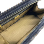 Fendi Handbag Zucca Pattern Black Brown Leather — view 7
