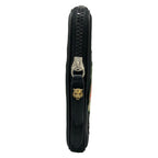 Gucci Clutch Embroidery Black Green Multi — view 2