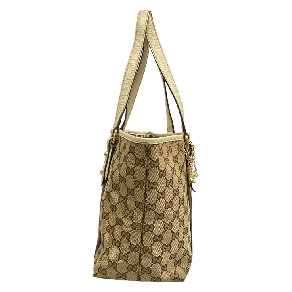 Gucci Tote Bag GG Pattern Sherry Beige Ivory Multi Leather — view 2