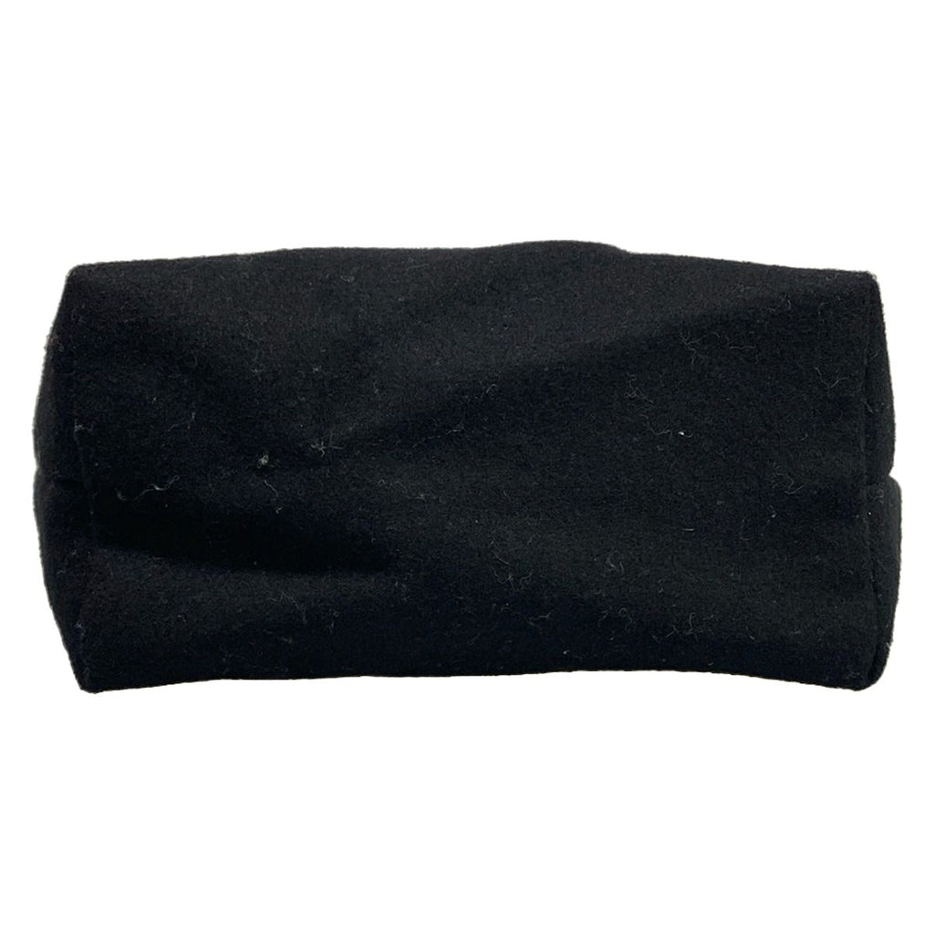 Saint Laurent Paris Pouch Embroidered Black Gold Wool Leather — view 3