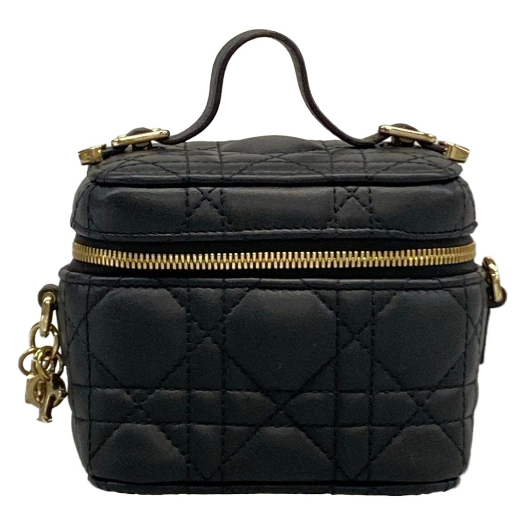 Dior Vanity Lady Micro Black Mini Bag Lambskin