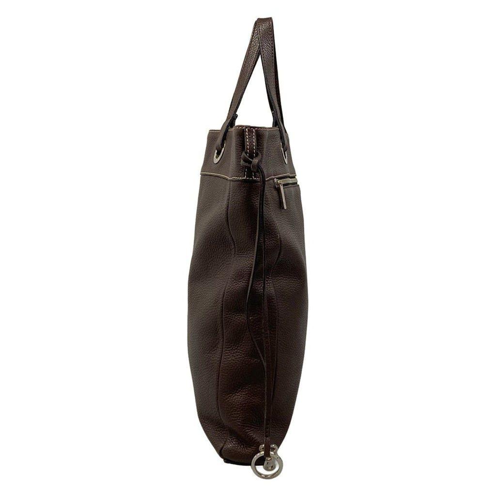 Loewe Tote Bag Dark Brown Leather — view 2