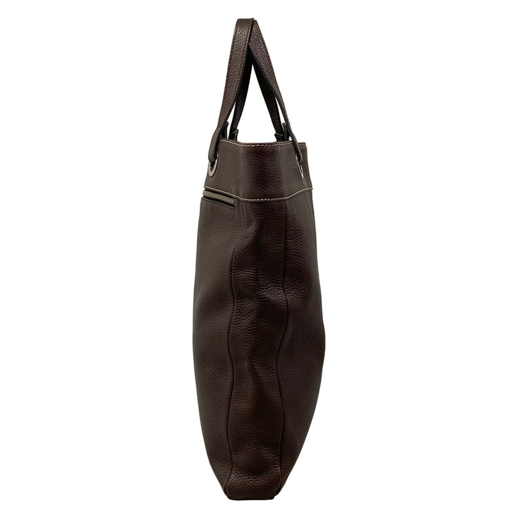Loewe Tote Bag Dark Brown Leather — view 4