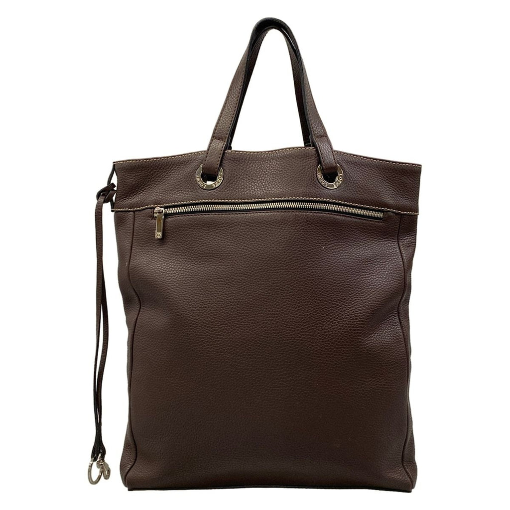 Loewe Tote Bag Dark Brown Leather