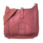 Hermes Shoulder Bag Evelyne 3 III GM Rosewood Silver