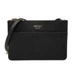 Prada Shoulder Bag Black Leather