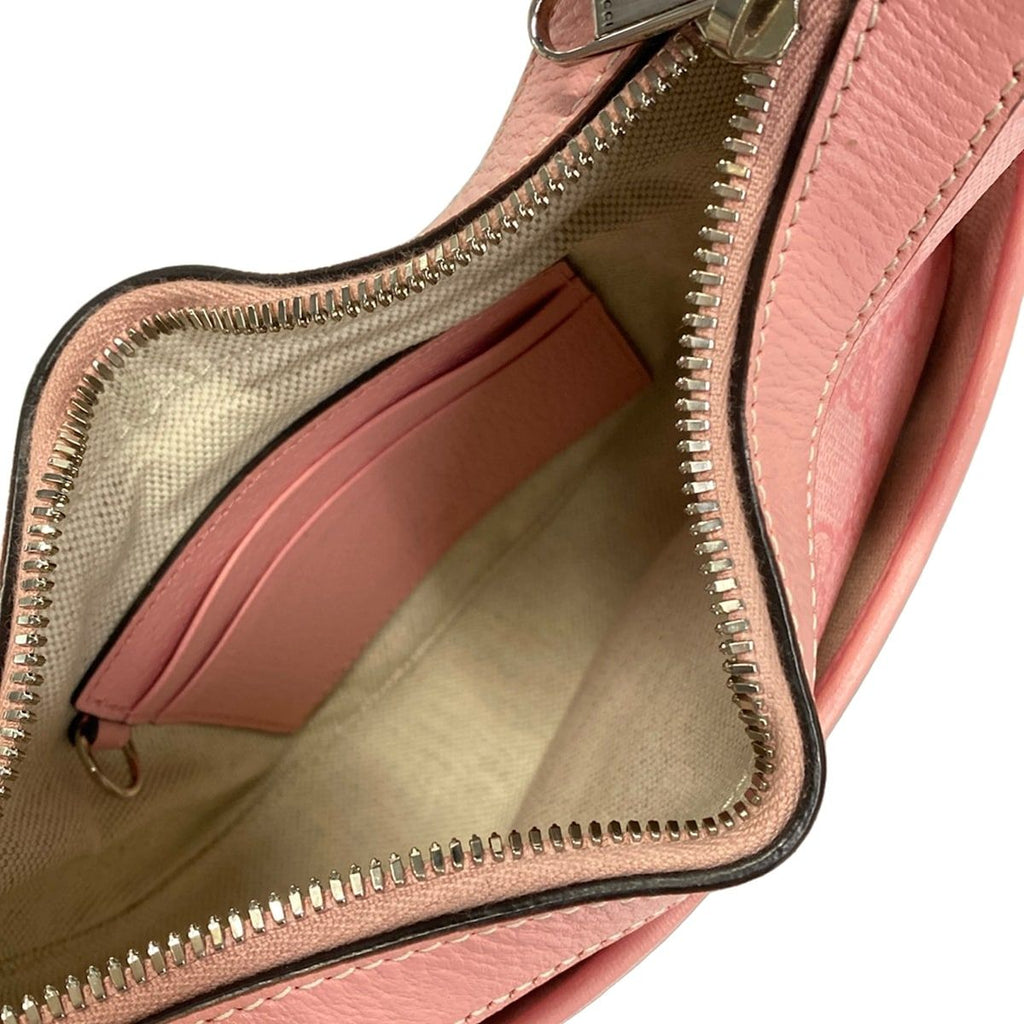Gucci GG Half Moon Shape Mini Bag Pink Leather — view 7