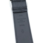 Louis Vuitton Belt Pont Neuf LV Logo Buckle Taurillon Leather Black — view 5