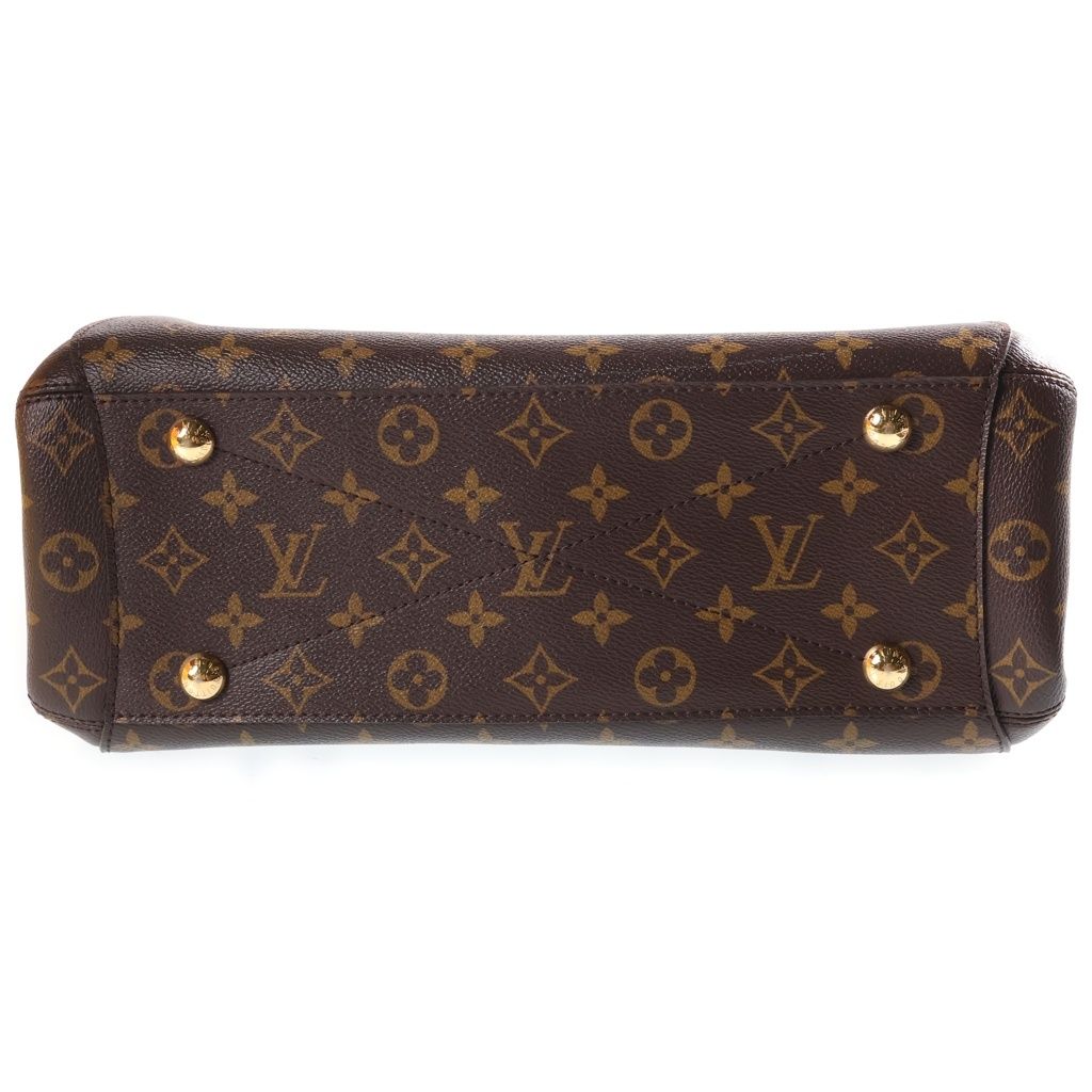 Louis Vuitton Monogram Montaigne MM Shoulder Bag Brown Leather — view 4