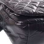 Chanel Coco Cocoon CC Logo Shoulder Bag Black Nylon Silver — view 5