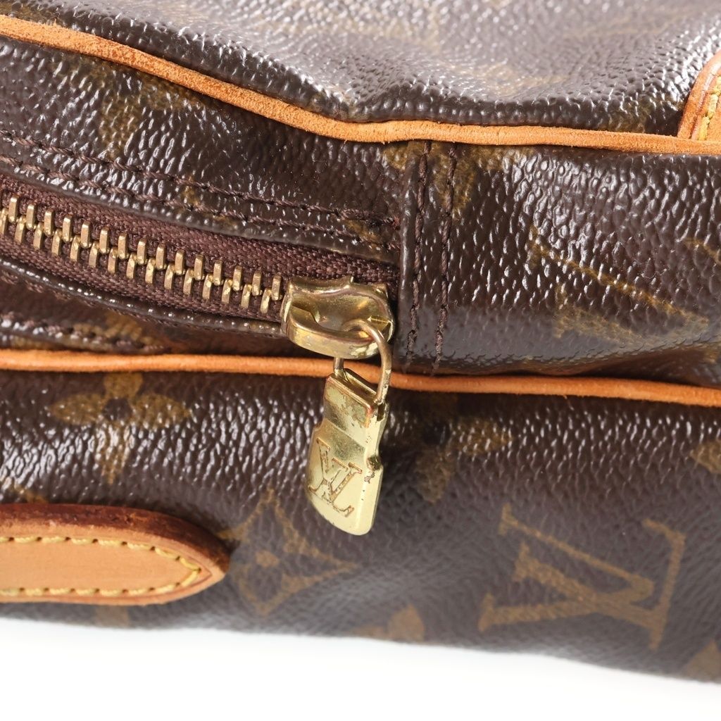 Louis Vuitton Monogram Amazon Mini Shoulder Bag Brown Leather Gold — view 6