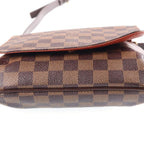 Louis Vuitton Damier Musette Salsa Long Shoulder Bag Brown Leather Gold — view 4