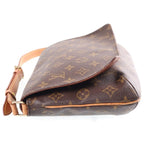 Louis Vuitton Monogram Musette Tango Shoulder Bag Brown Leather Gold — view 3