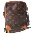 Louis Vuitton Monogram Danube Mini Shoulder Bag Brown Leather Gold — view 2