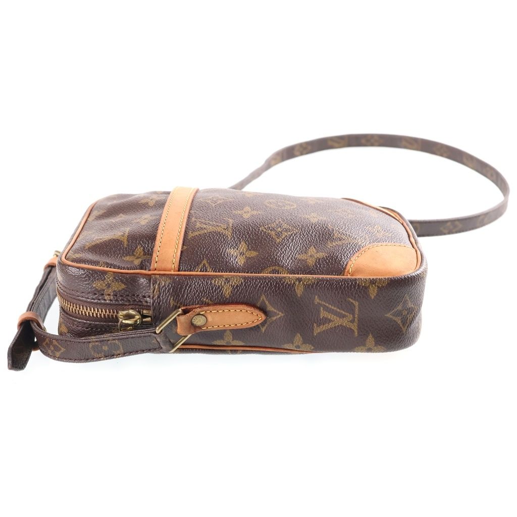 Louis Vuitton Monogram Danube Mini Shoulder Bag Brown Leather Gold — view 3