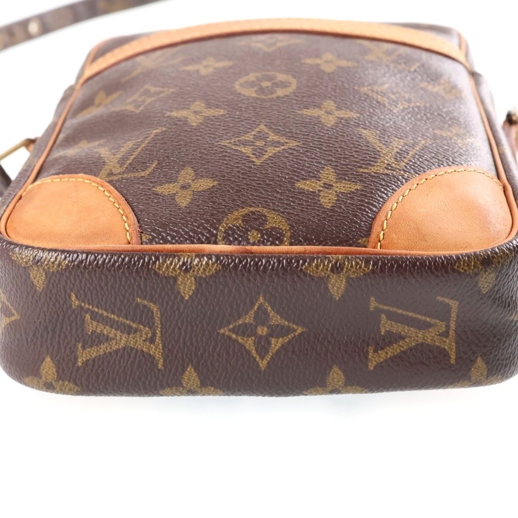 Louis Vuitton Monogram Danube Mini Shoulder Bag Brown Leather Gold — view 4