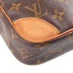 Louis Vuitton Monogram Danube Mini Shoulder Bag Brown Leather Gold — view 5