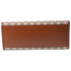Gucci GG Supreme 2-Way Shoulder Bag Brown Beige Leather Gold — view 4