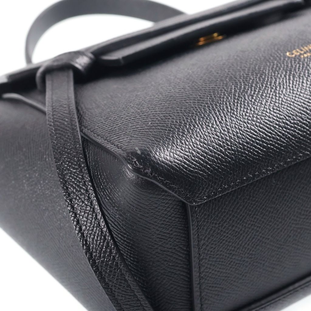 Celine Belt Bag Nano Black Leather — view 5