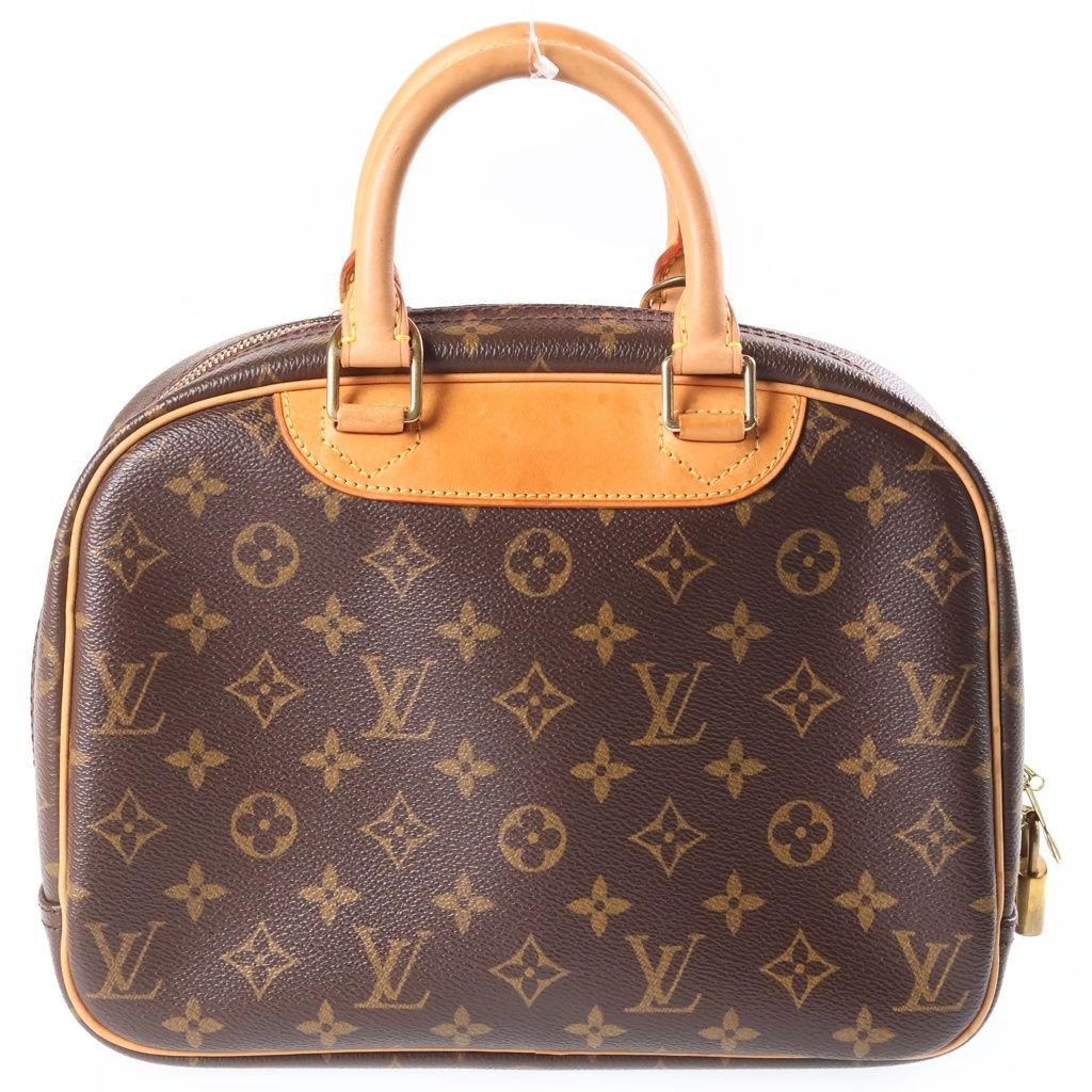Louis Vuitton Monogram Trouville Handbag Brown Leather — view 2