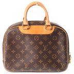 Louis Vuitton Monogram Trouville Handbag Brown Leather — view 2