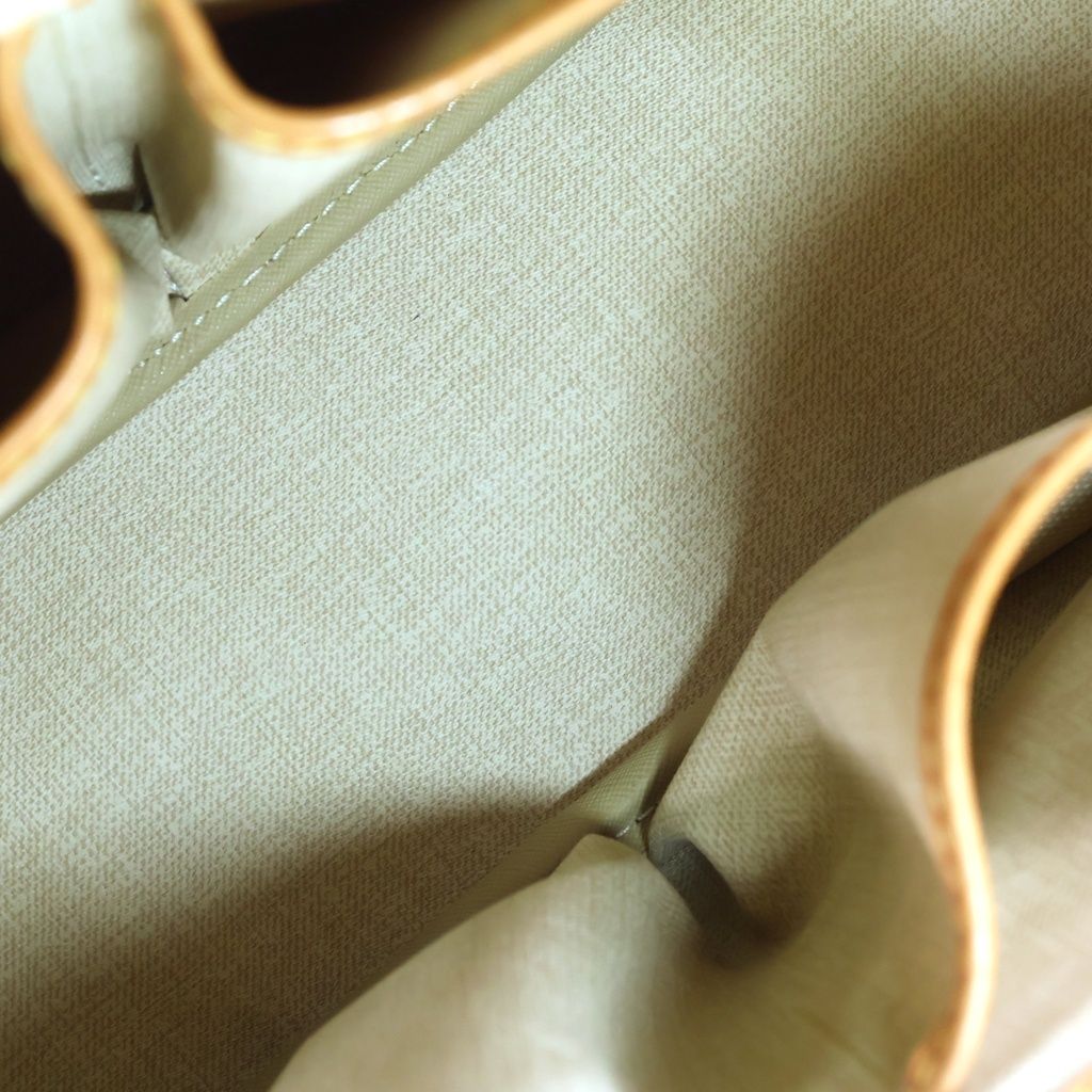 Louis Vuitton Monogram Trouville Handbag Brown Leather — view 8