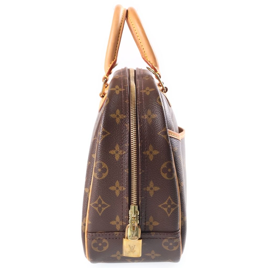 Louis Vuitton Monogram Trouville Handbag Brown Leather — view 3