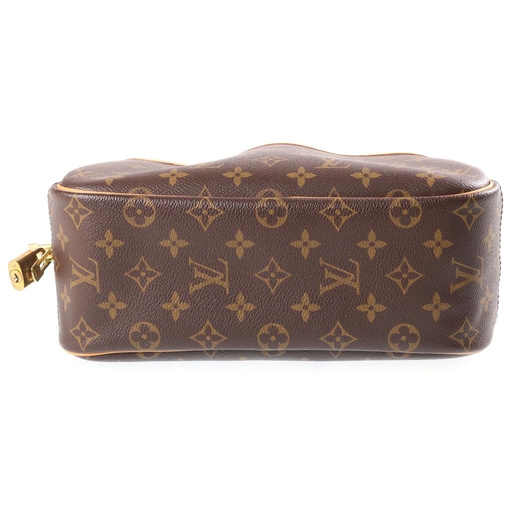 Louis Vuitton Monogram Trouville Handbag Brown Leather — view 4