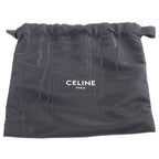 Celine Oval Purse Cuir Triomphe Shoulder Bag Black Leather — view 8