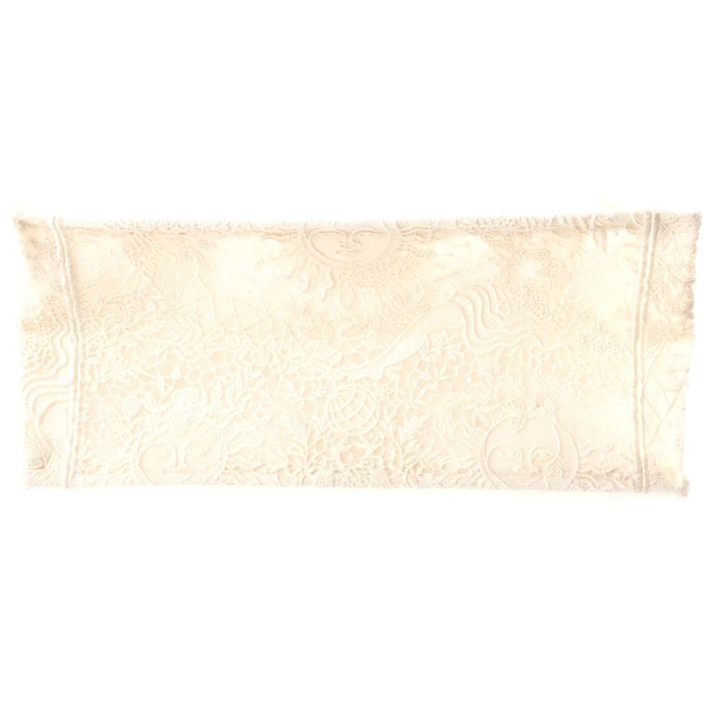 Dior Book Tote Bag Small Macrame Lace Ivory Canvas — view 4
